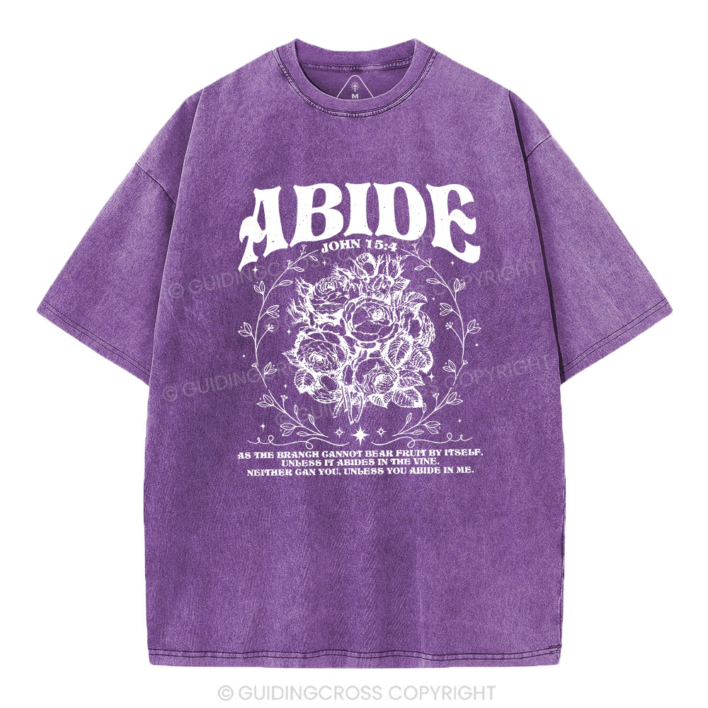 As The Brangh Can not Bear Fruit By Itself Christian Washed T-Shirt