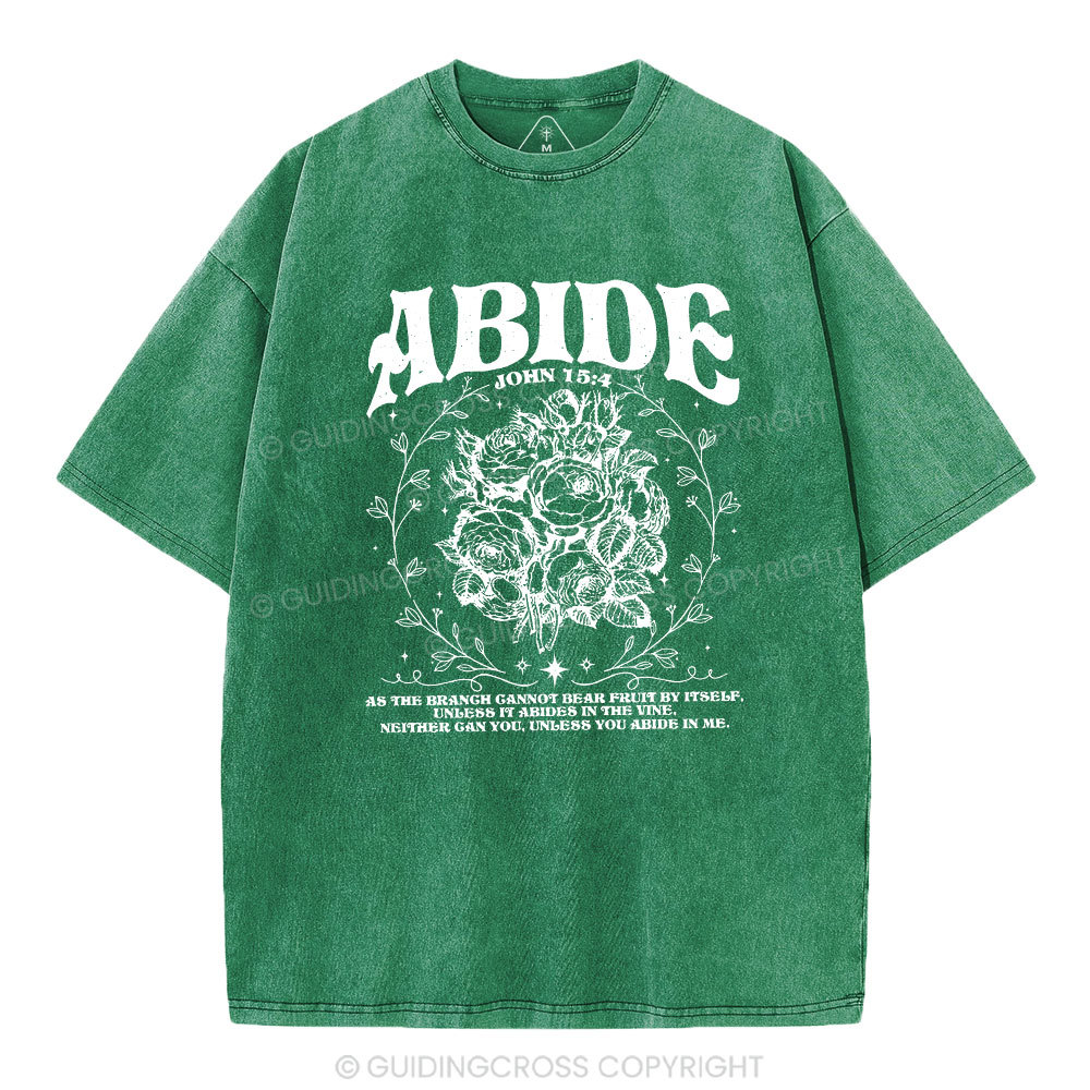 As The Brangh Can not Bear Fruit By Itself Christian Washed T-Shirt