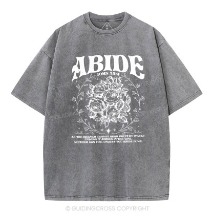 As The Brangh Can not Bear Fruit By Itself Christian Washed T-Shirt