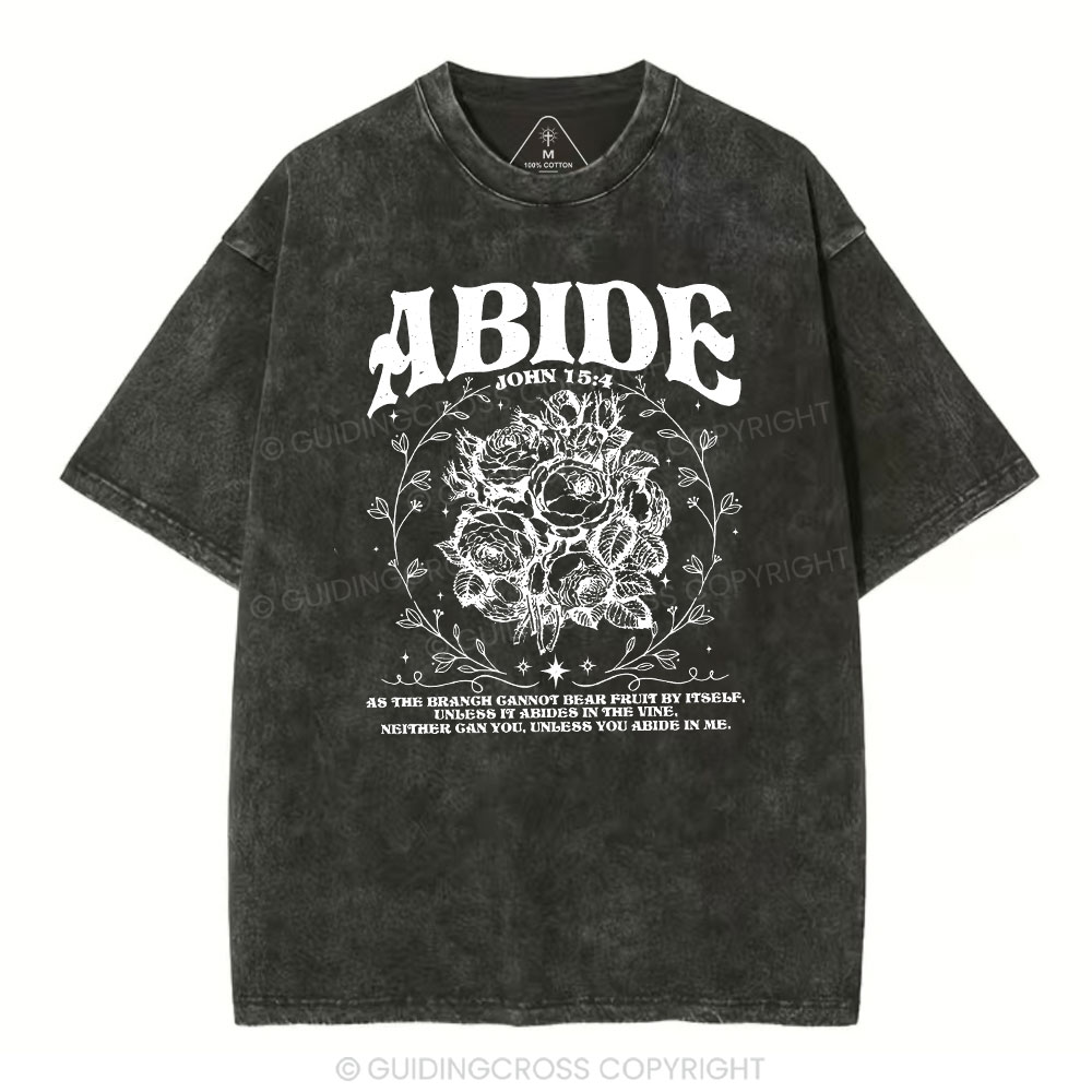 As The Brangh Can not Bear Fruit By Itself Christian Washed T-Shirt