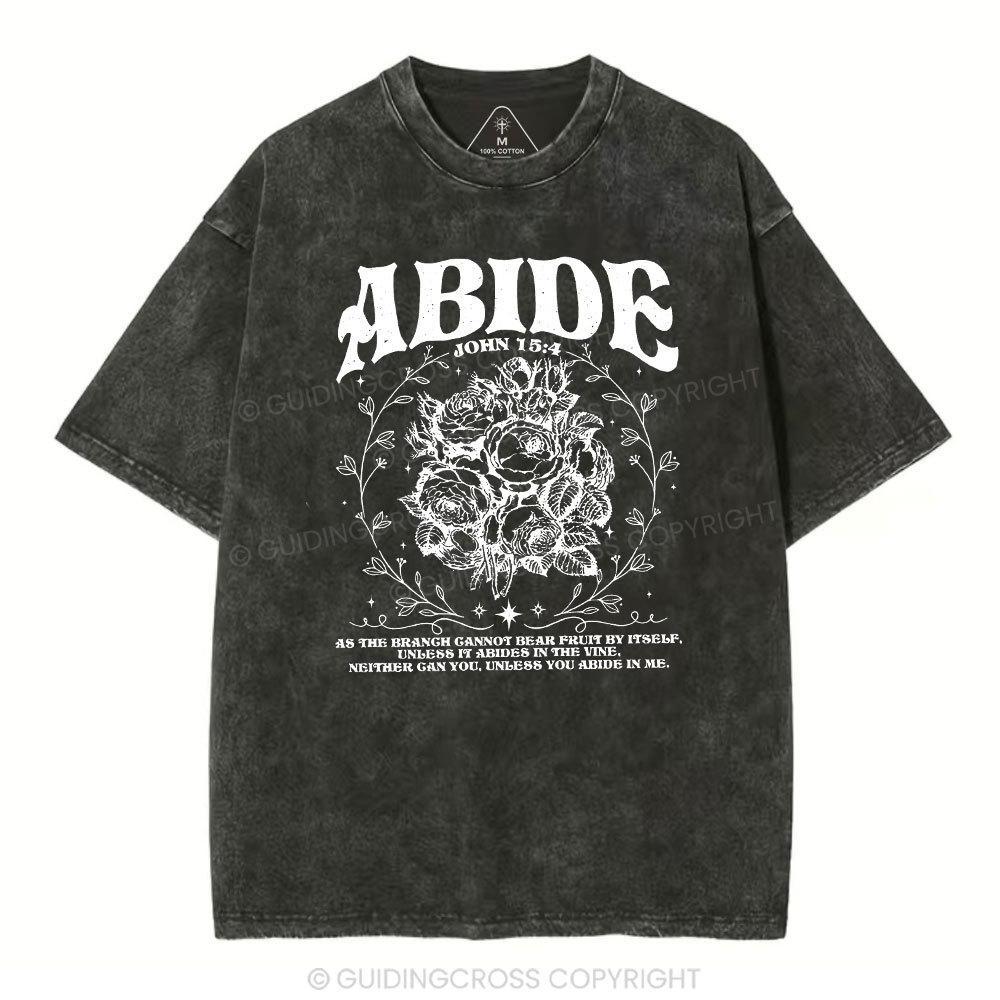 As The Brangh Can not Bear Fruit By Itself Christian Washed T-Shirt