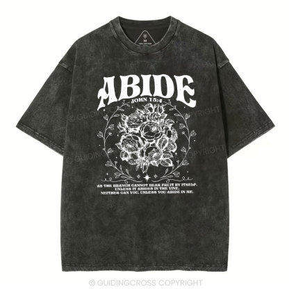 As The Brangh Can not Bear Fruit By Itself Christian Washed T-Shirt