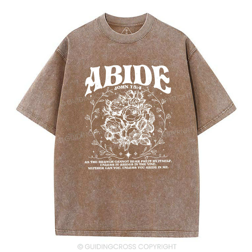 As The Brangh Can not Bear Fruit By Itself Christian Washed T-Shirt