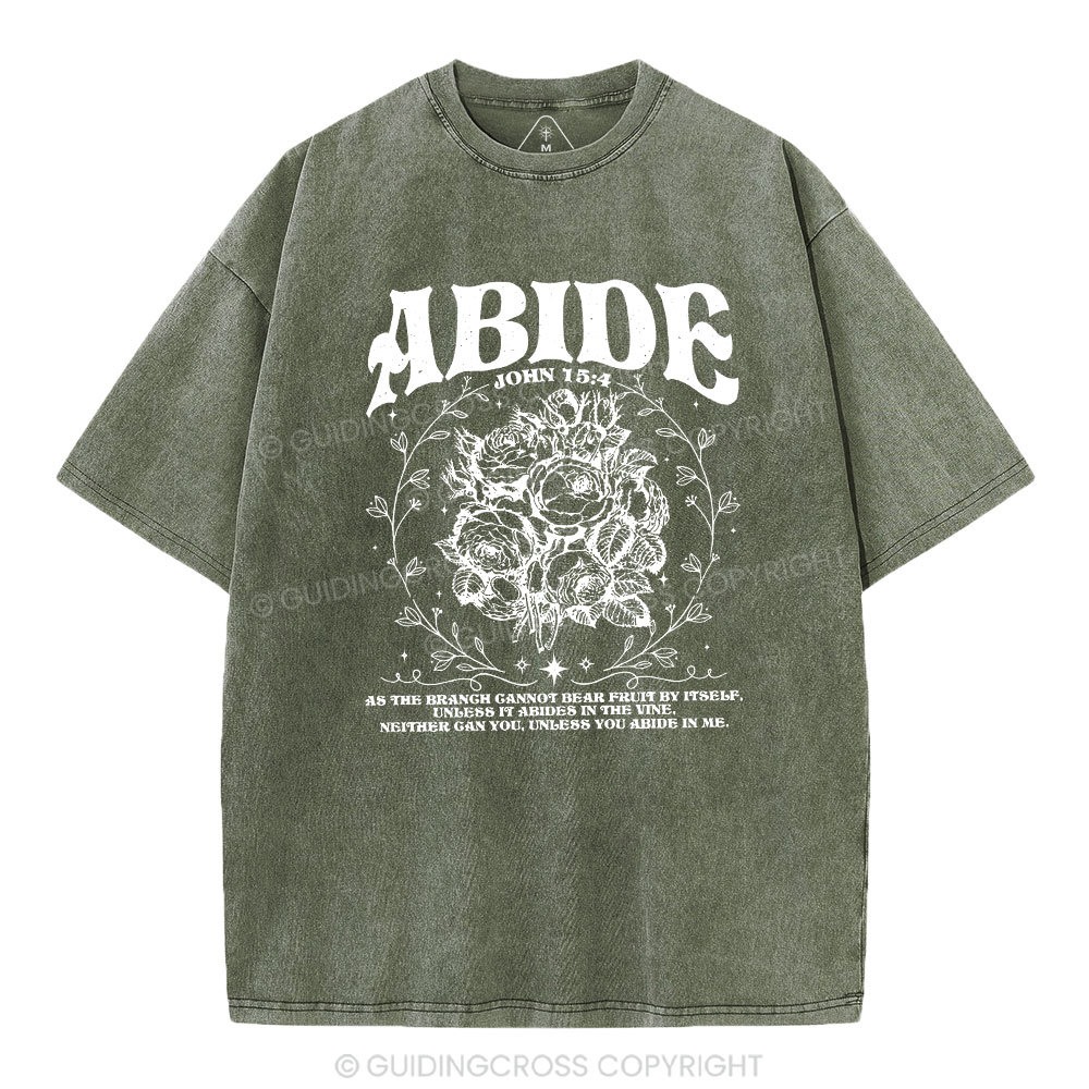 As The Brangh Can not Bear Fruit By Itself Christian Washed T-Shirt