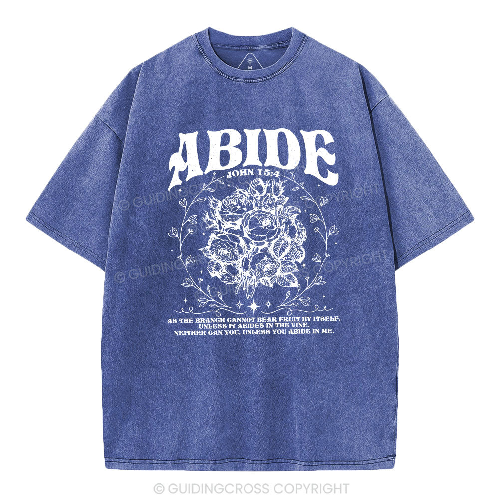 As The Brangh Can not Bear Fruit By Itself Christian Washed T-Shirt