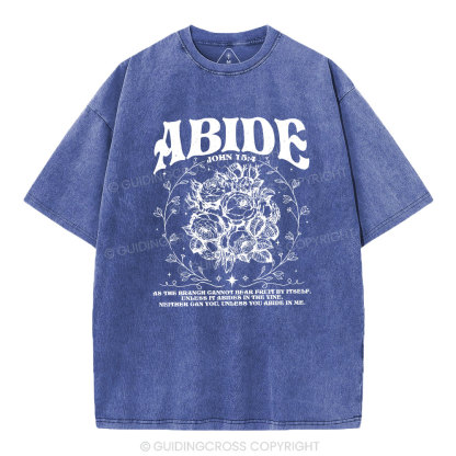 As The Brangh Can not Bear Fruit By Itself Christian Washed T-Shirt