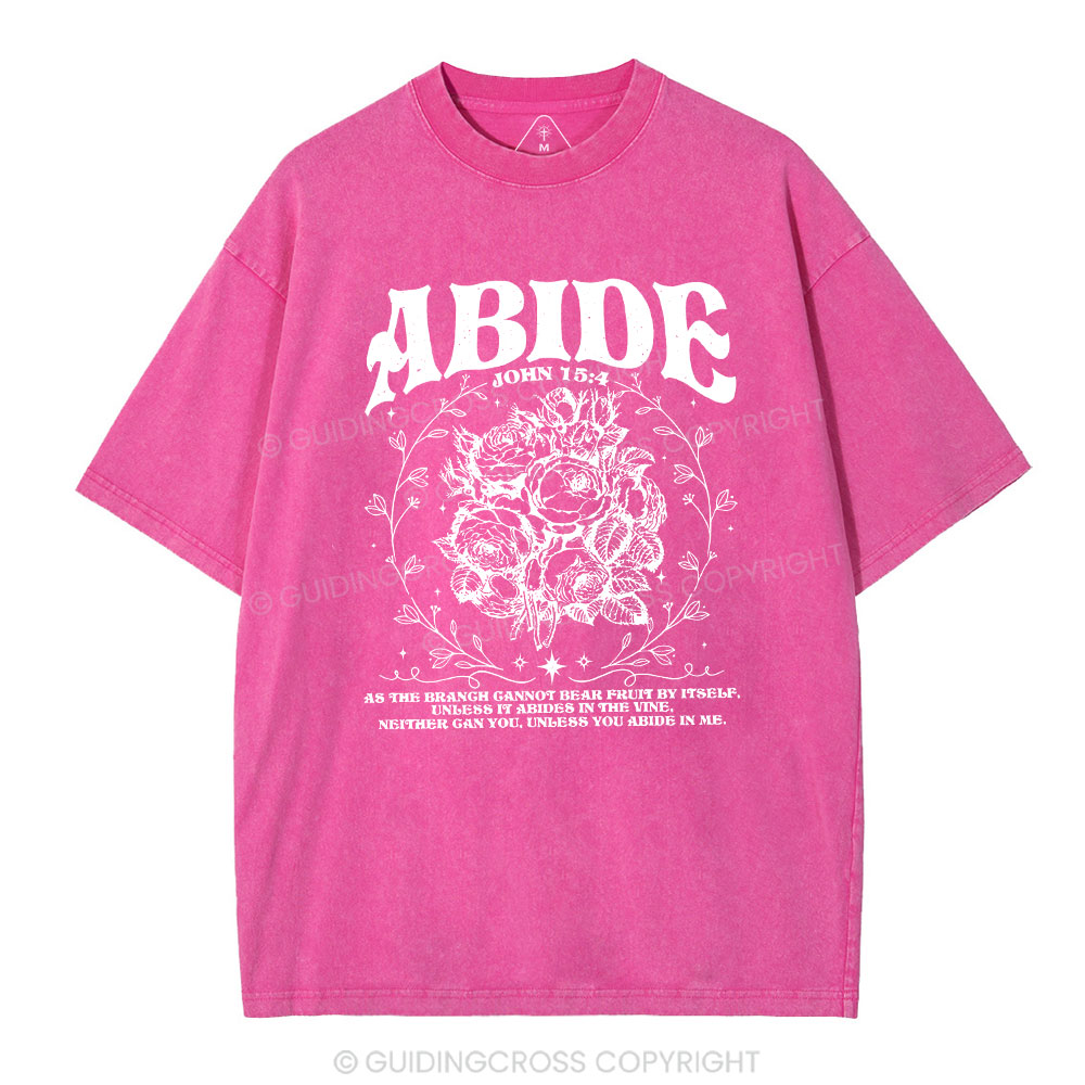 As The Brangh Can not Bear Fruit By Itself Christian Washed T-Shirt