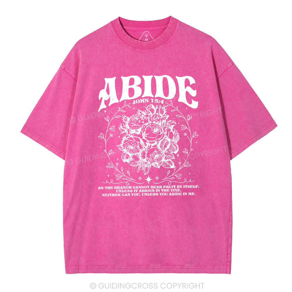 As The Brangh Can not Bear Fruit By Itself Christian Washed T-Shirt