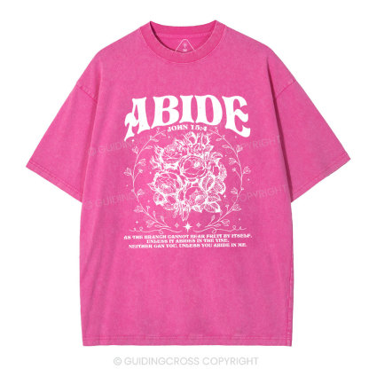 As The Brangh Can not Bear Fruit By Itself Christian Washed T-Shirt