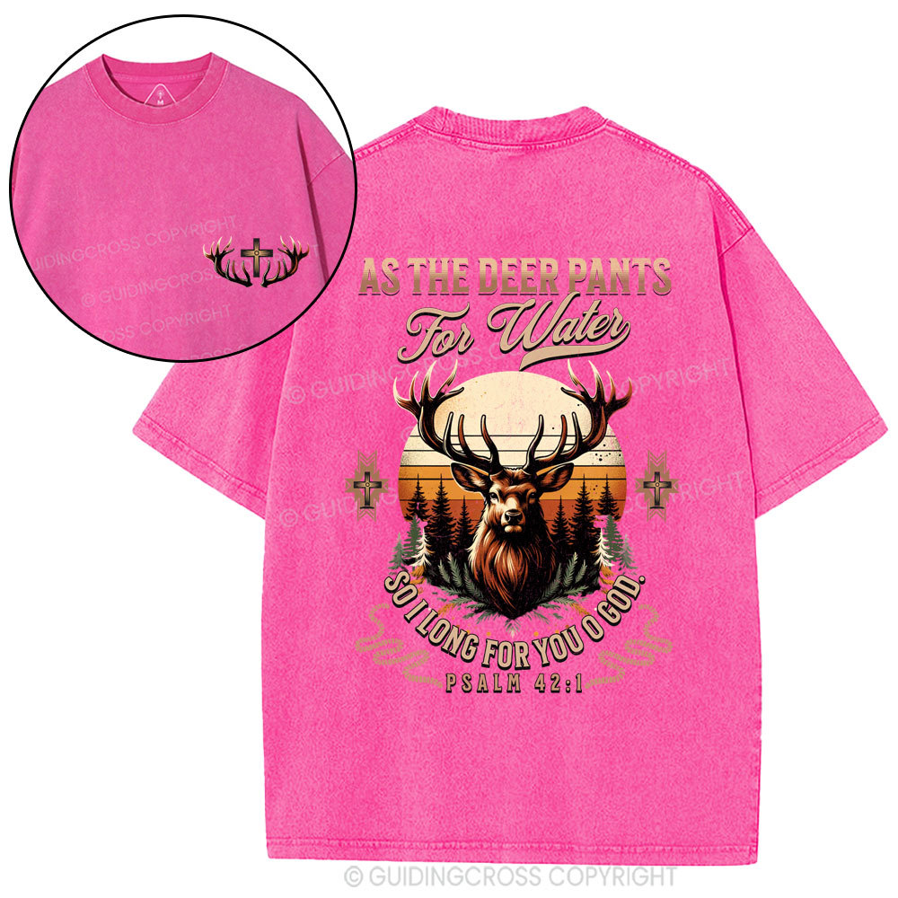 As The Deep Pants For Water Christian Washed T-Shirt