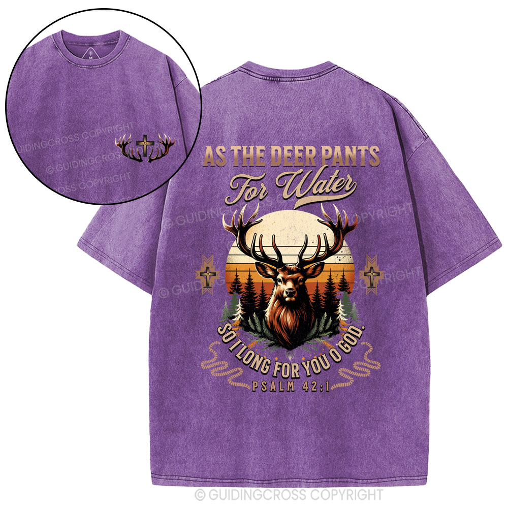 As The Deep Pants For Water Christian Washed T-Shirt