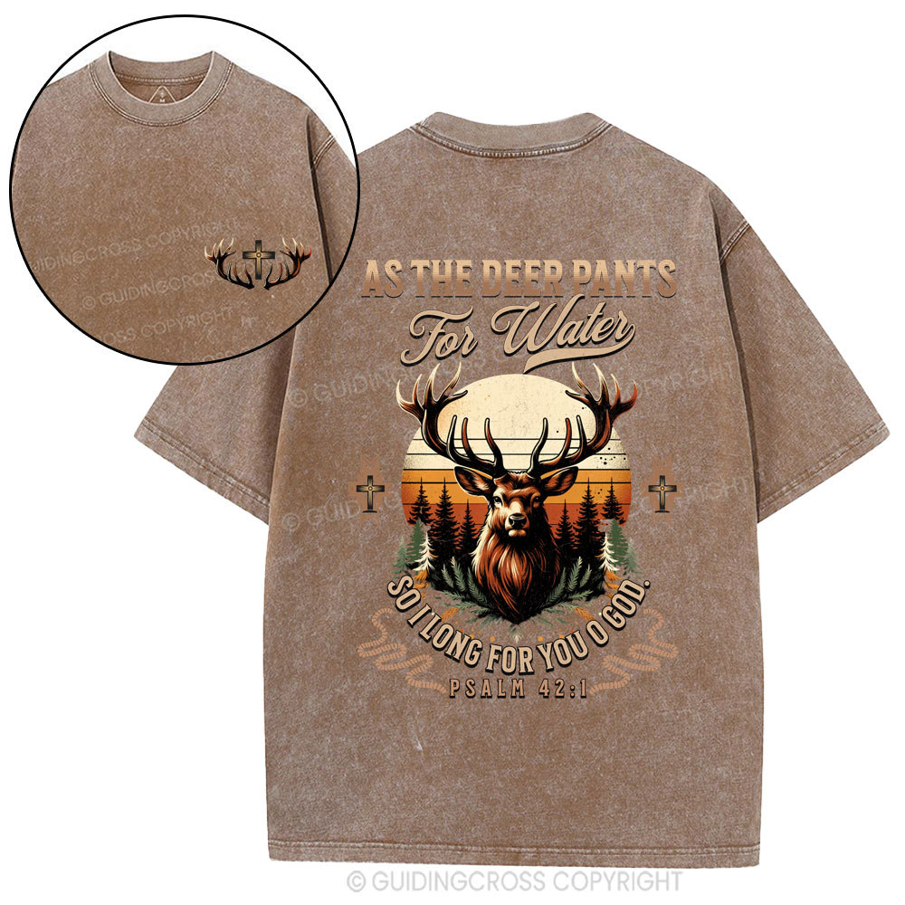 As The Deep Pants For Water Christian Washed T-Shirt