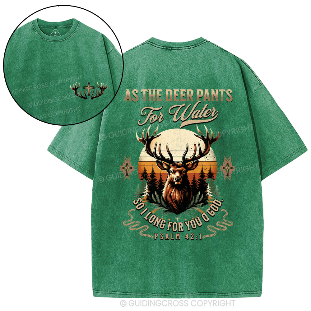 As The Deep Pants For Water Christian Washed T-Shirt