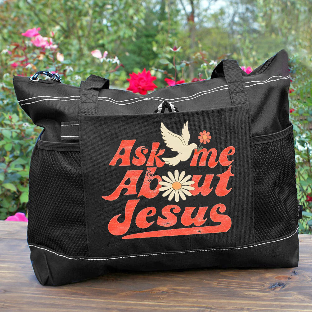 Ask Me About Jesus Christian Washed T-Shirt