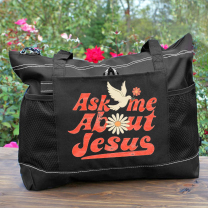 Ask Me About Jesus Christian Washed T-Shirt