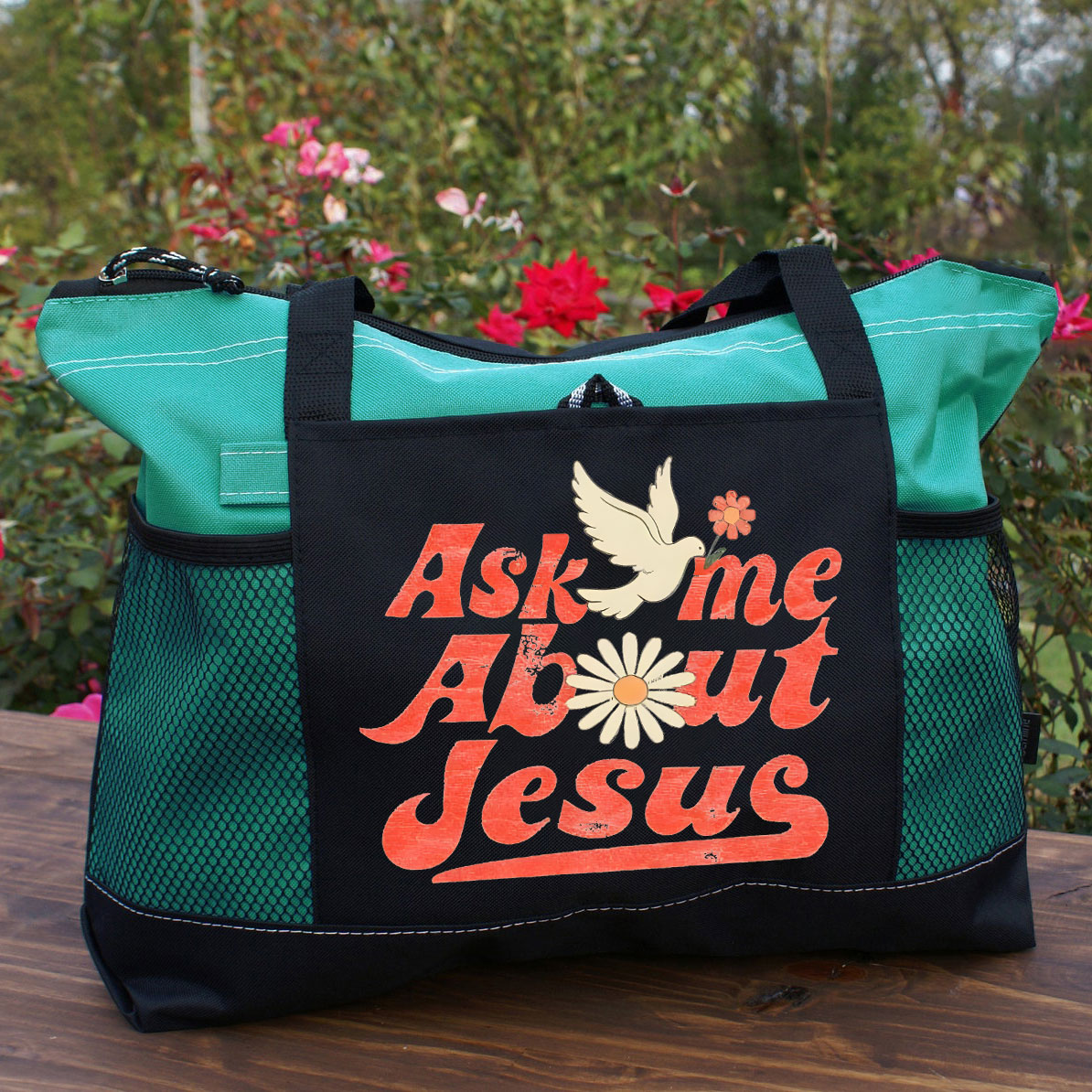 Ask Me About Jesus Christian Washed T-Shirt