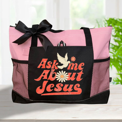 Ask Me About Jesus Christian Washed T-Shirt