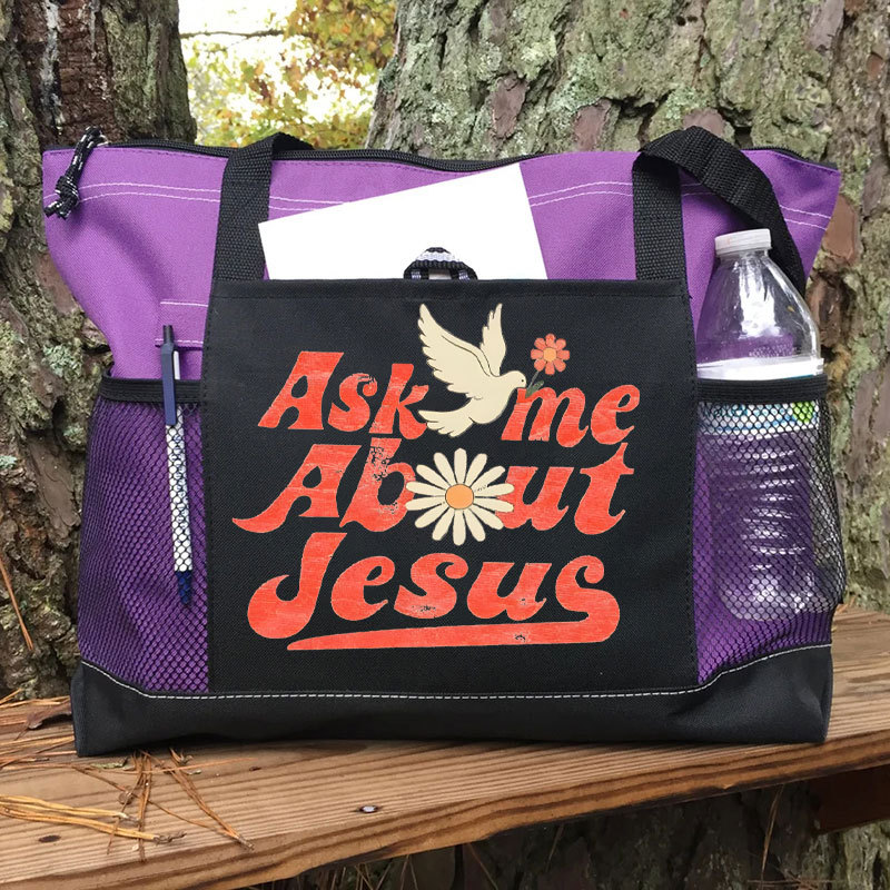 Ask Me About Jesus Christian Washed T-Shirt