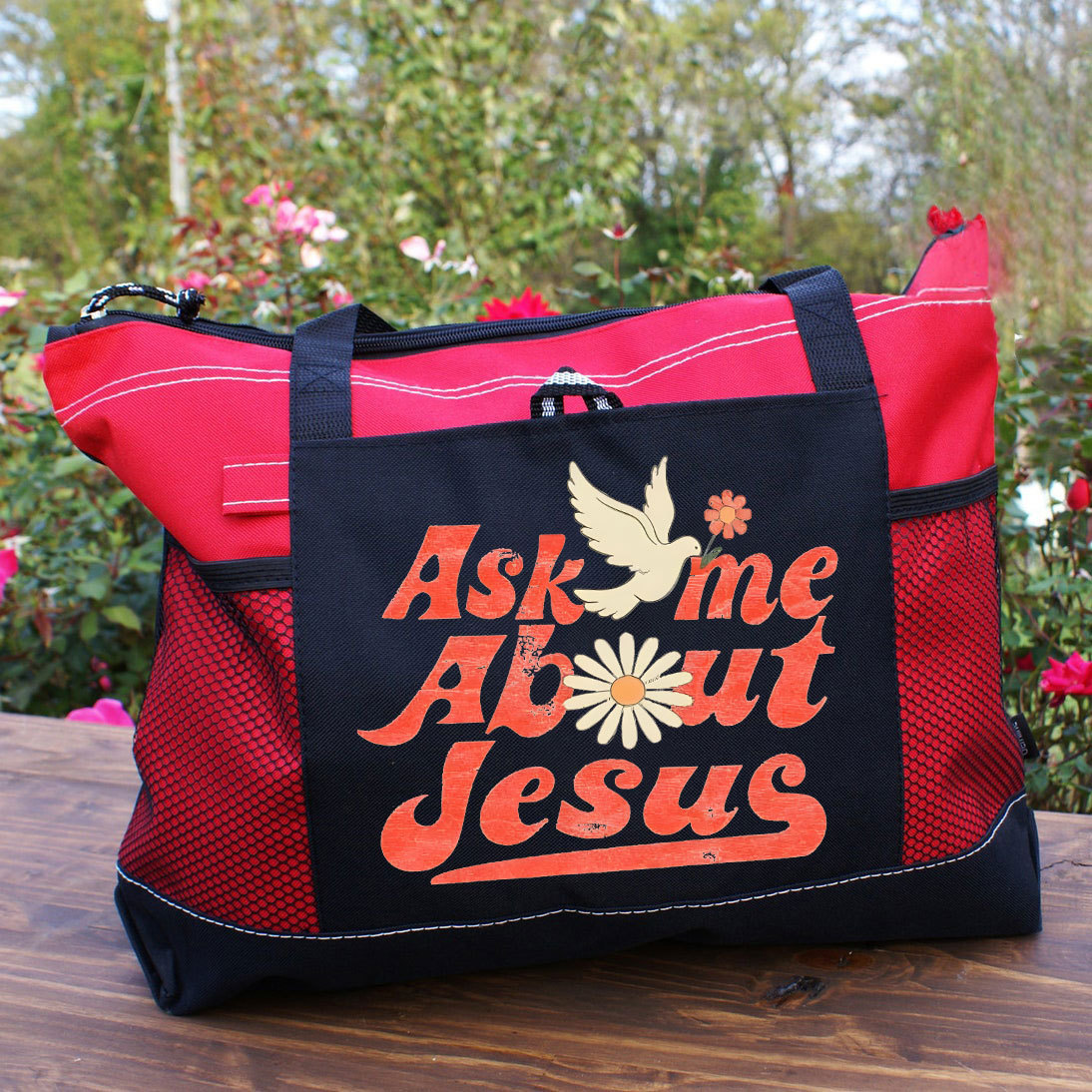 Ask Me About Jesus Christian Washed T-Shirt