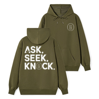 Ask Seek And Knock Christian Class Hoodie