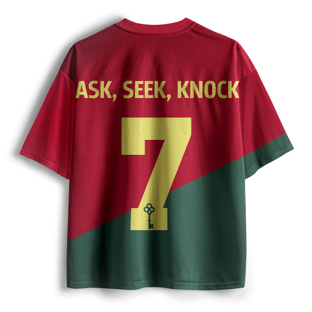 Ask Seek And Knock Christian Mesh Jersey