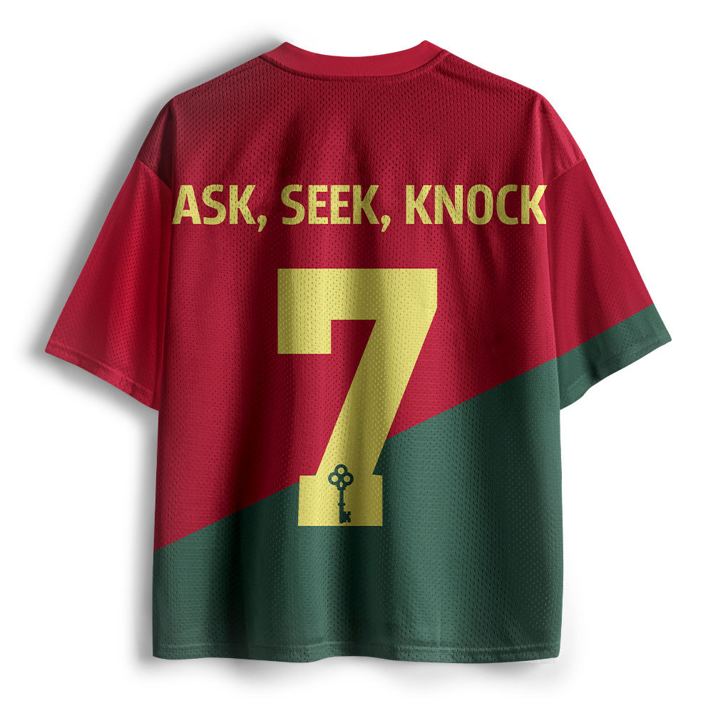 Ask Seek And Knock Christian Mesh Jersey