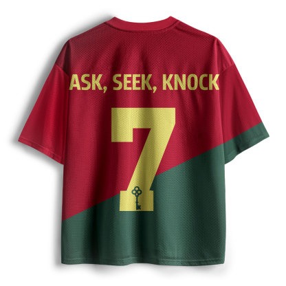 Ask Seek And Knock Christian Mesh Jersey
