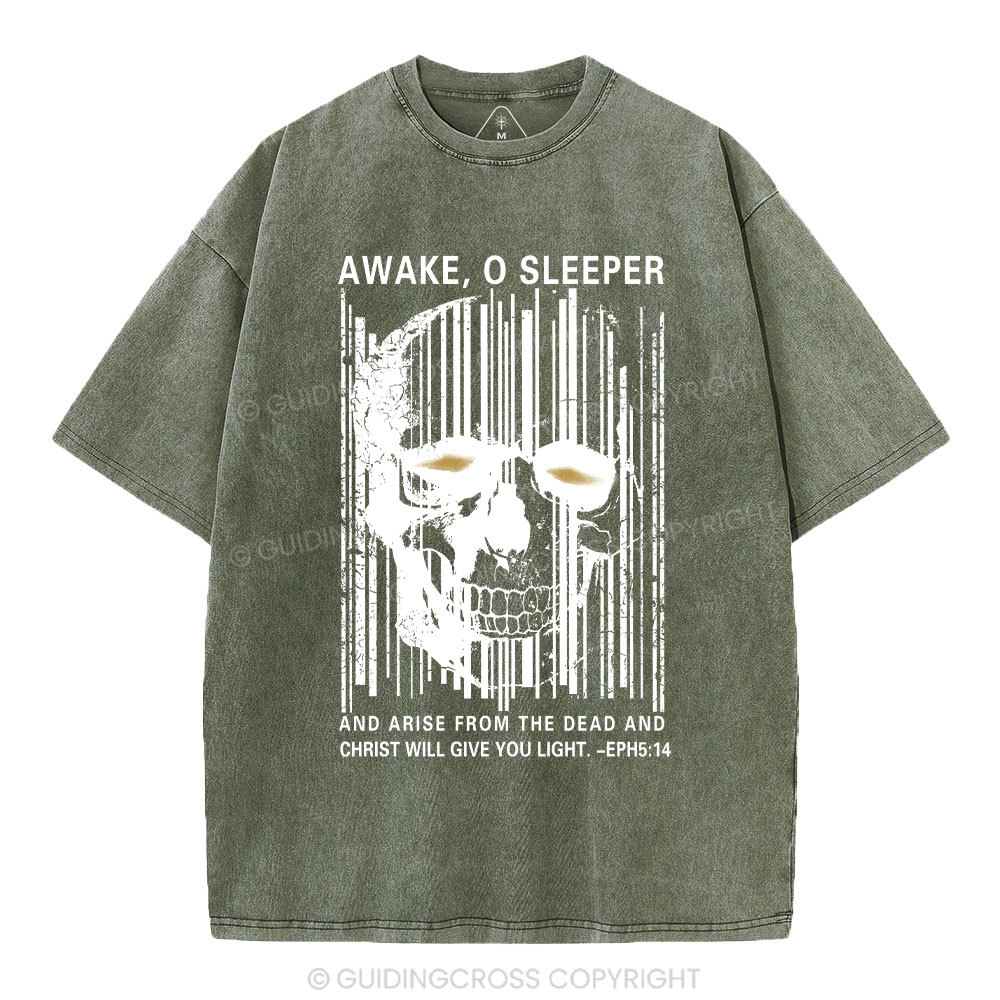 Awake，O Sleeper Christian  Washed T-Shirt