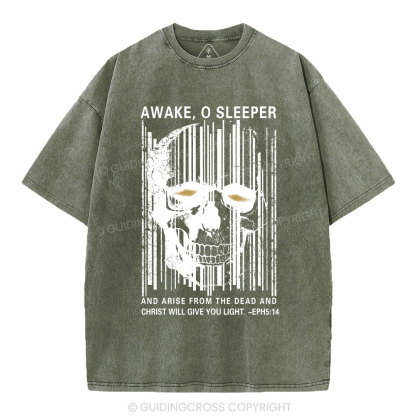 Awake，O Sleeper Christian  Washed T-Shirt