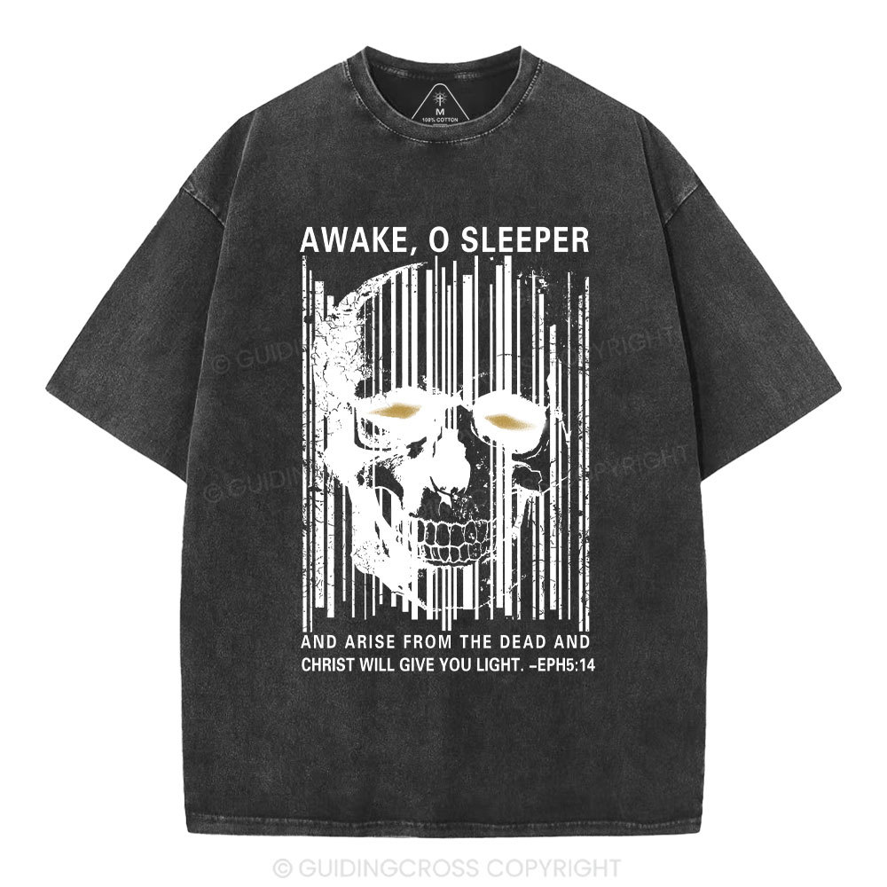 Awake，O Sleeper Christian  Washed T-Shirt