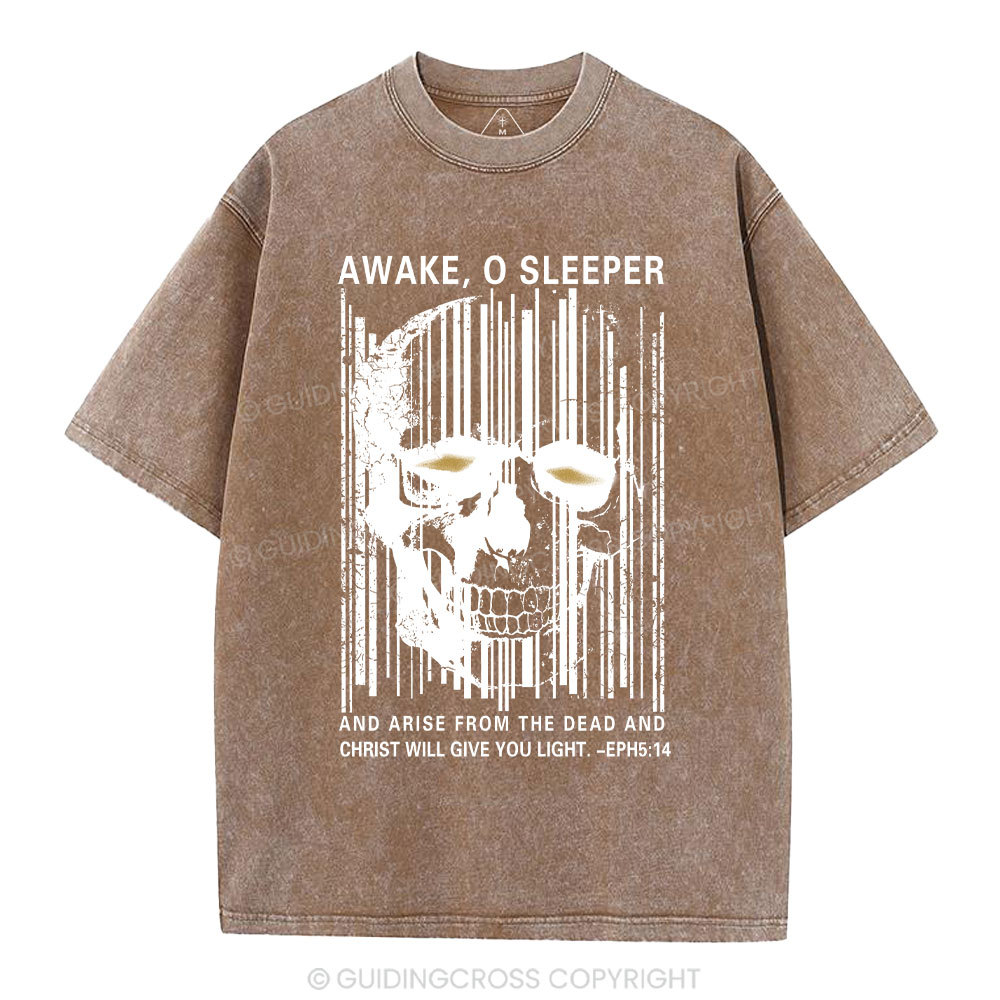 Awake，O Sleeper Christian  Washed T-Shirt