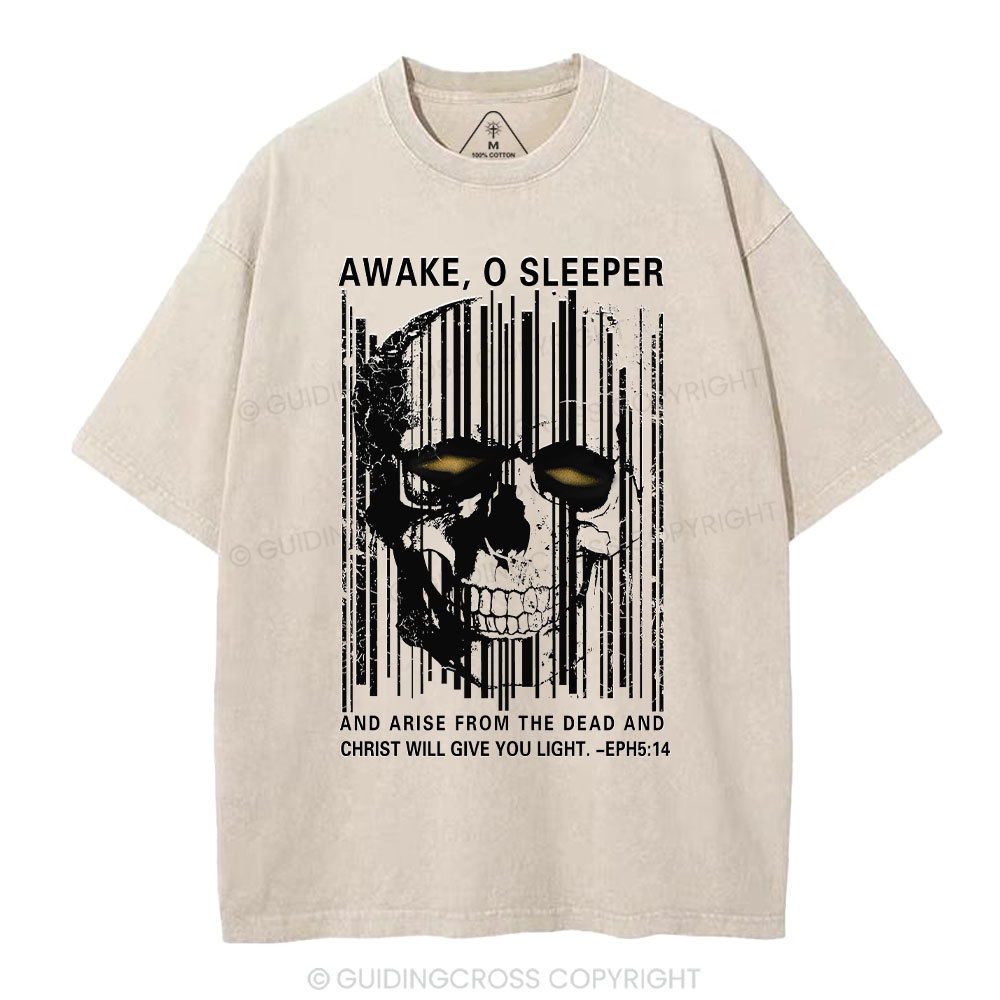 Awake，O Sleeper Christian  Washed T-Shirt