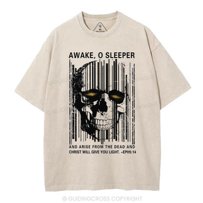 Awake，O Sleeper Christian  Washed T-Shirt