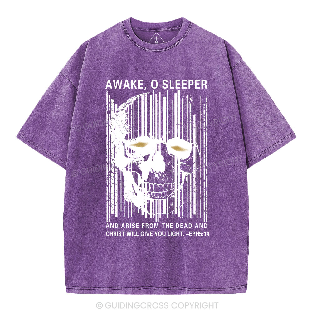 Awake，O Sleeper Christian  Washed T-Shirt
