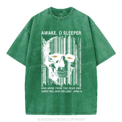 Awake，O Sleeper Christian  Washed T-Shirt