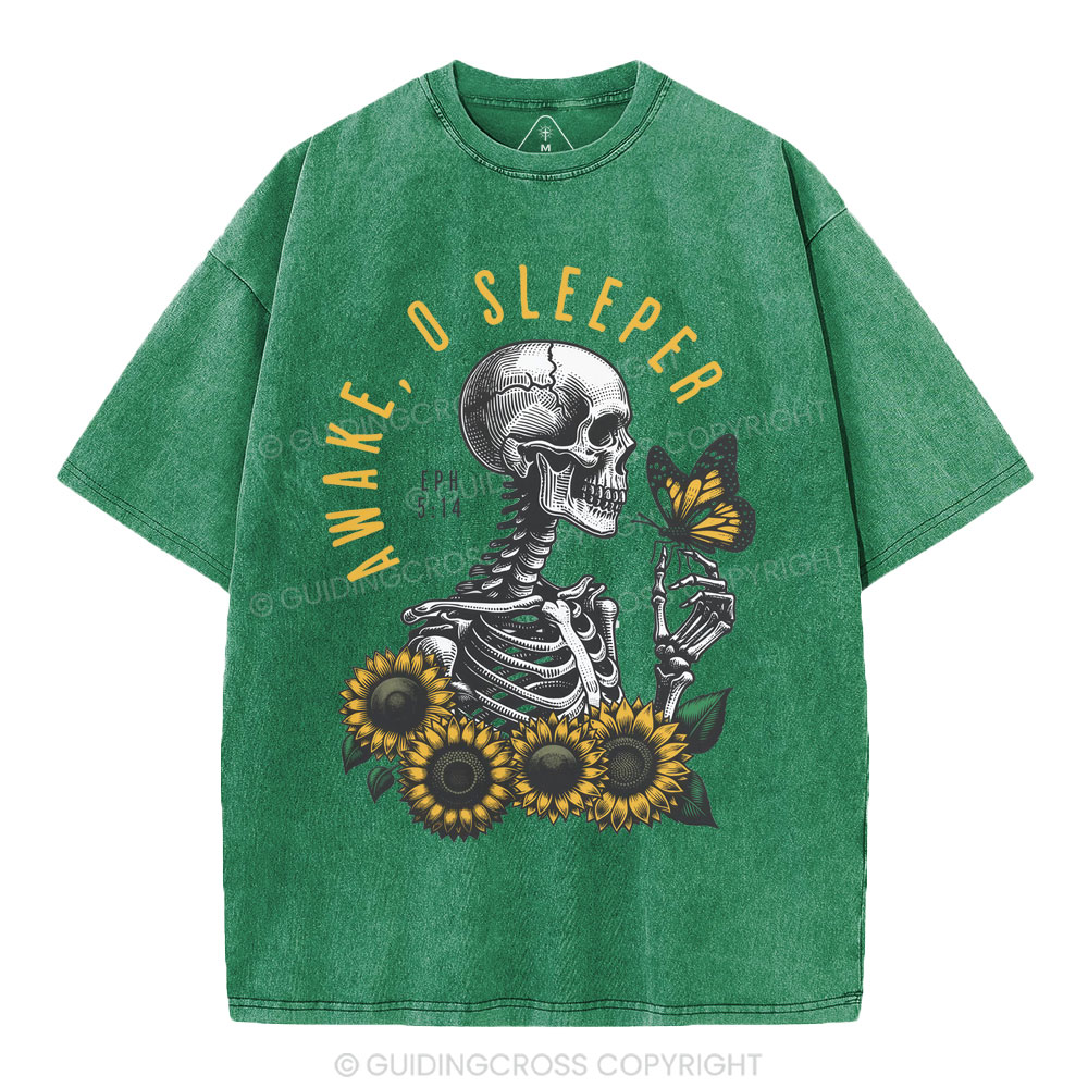 Awake O Sleeper Christian Washed T-Shirt