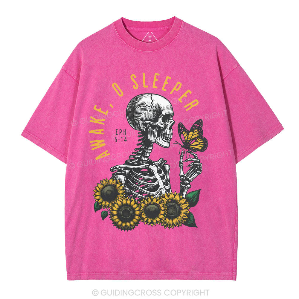 Awake O Sleeper Christian Washed T-Shirt