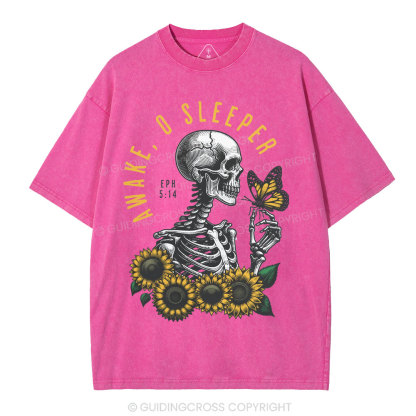 Awake O Sleeper Christian Washed T-Shirt