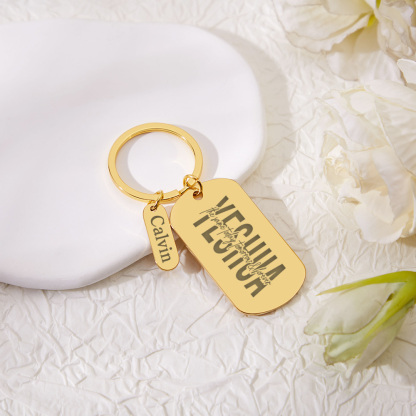 Personalized Bible Verse Keychain