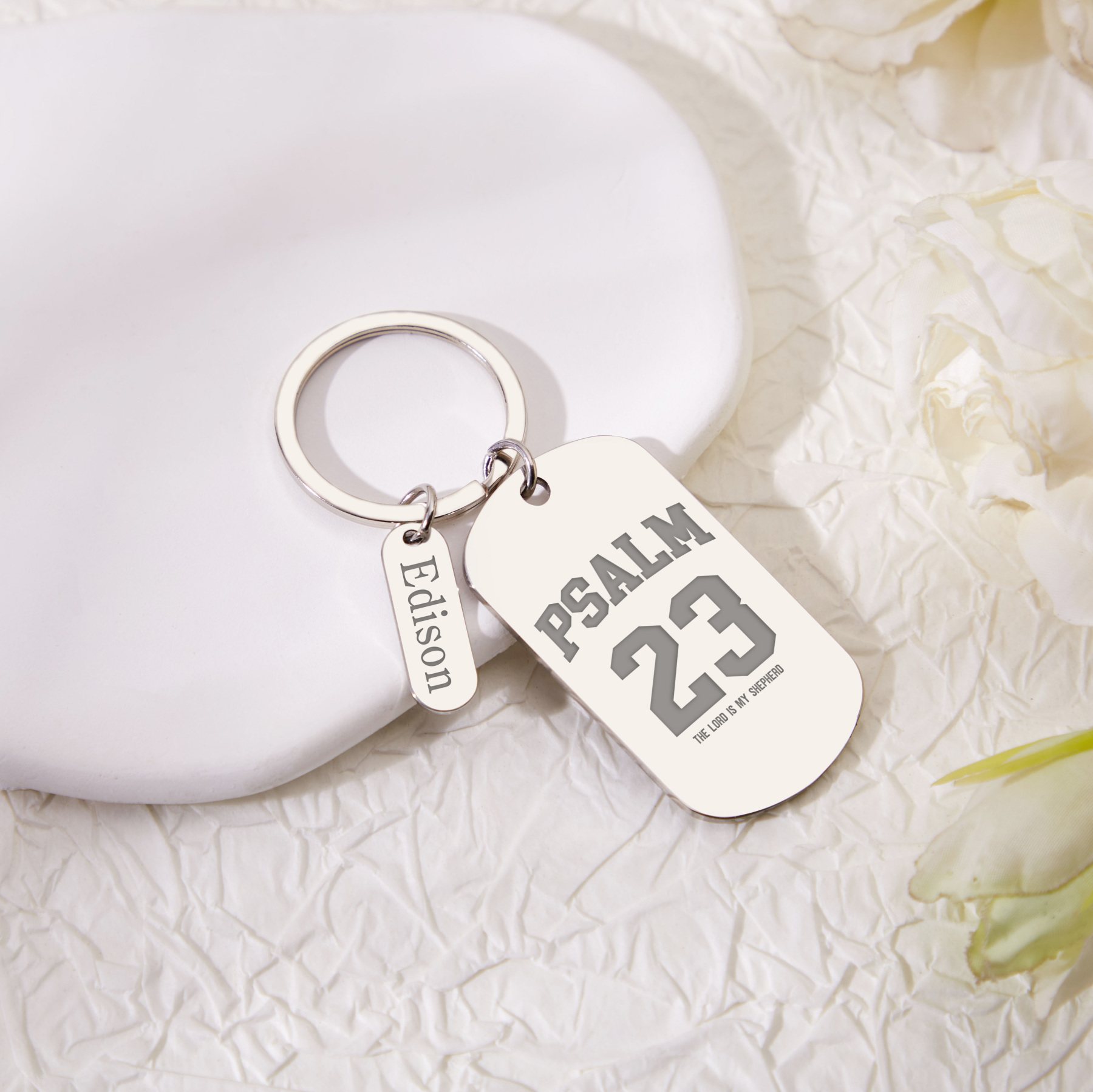 Personalized Christian Keychain