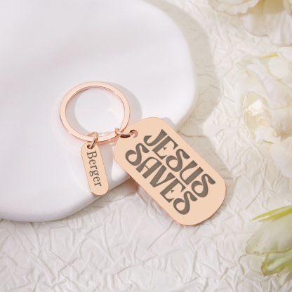 Personalized Bible Verse Keychain