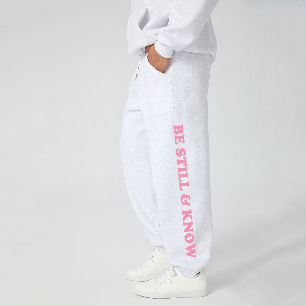 Be Still Know Christian Fleece Sweatpants