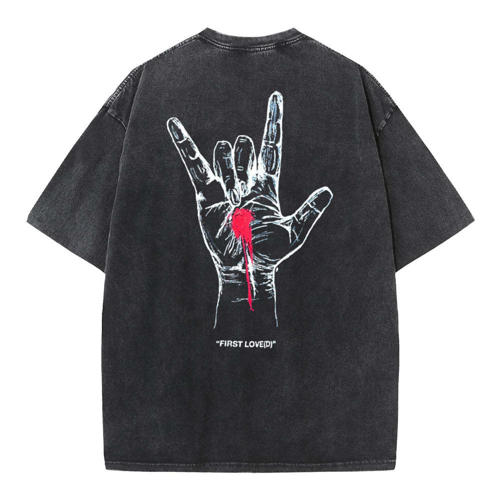 First Love Christian Washed T-Shirt