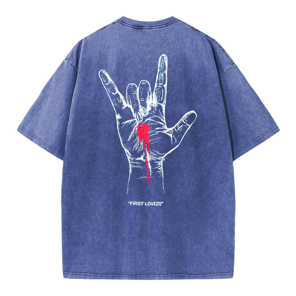 First Love Christian Washed T-Shirt