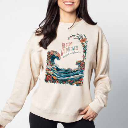 BLoom Wildflowers Chrsitian Washed Sweatshirt