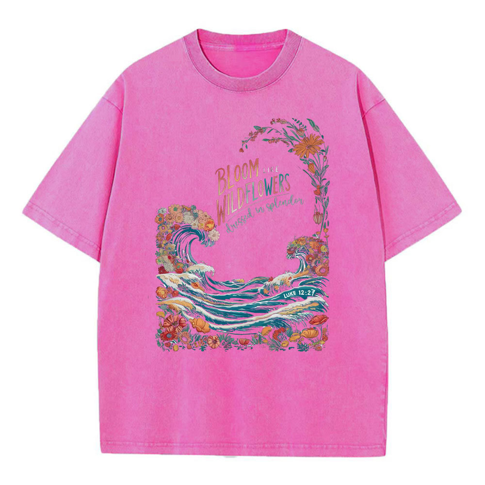 BLoom Wildflowers Chrsitian Washed T-Shirt