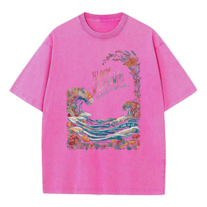BLoom Wildflowers Chrsitian Washed T-Shirt