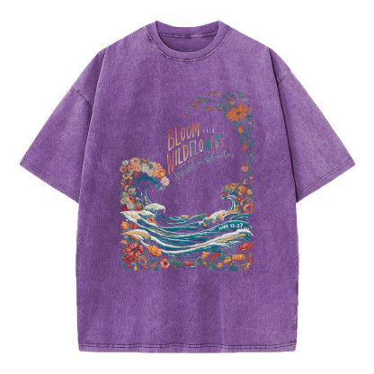BLoom Wildflowers Chrsitian Washed T-Shirt