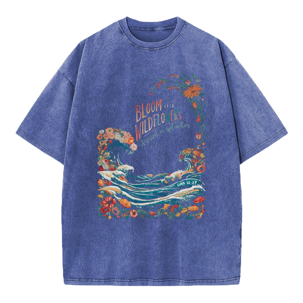 BLoom Wildflowers Chrsitian Washed T-Shirt