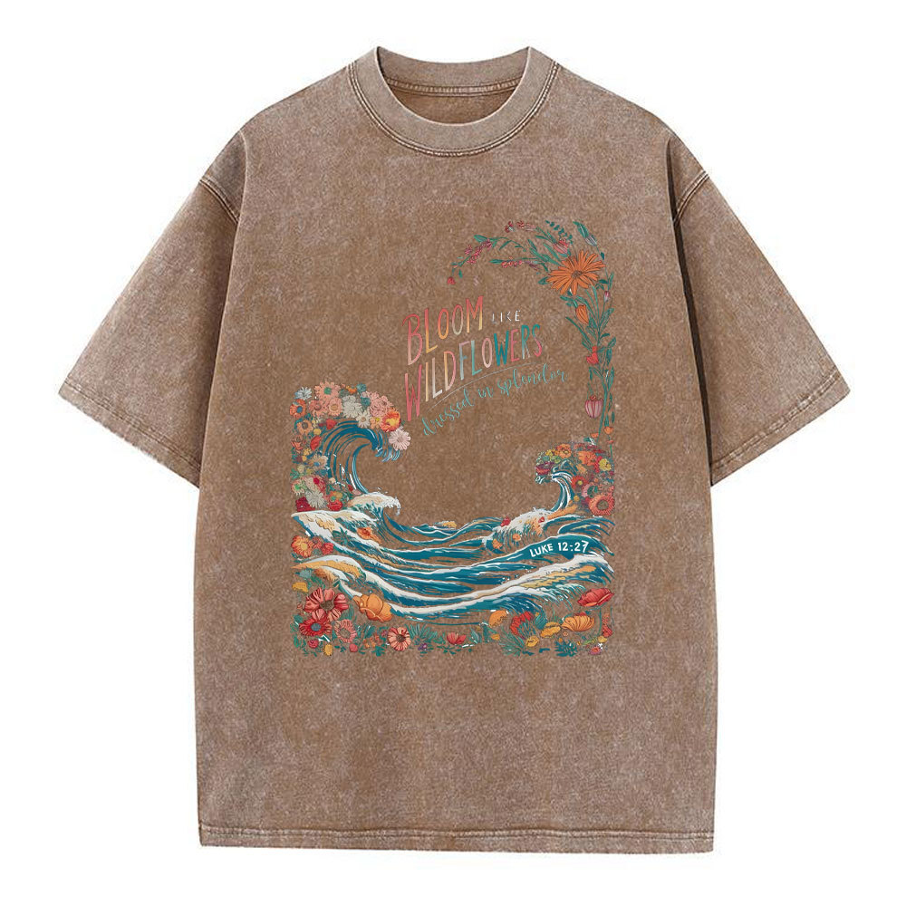 BLoom Wildflowers Chrsitian Washed T-Shirt